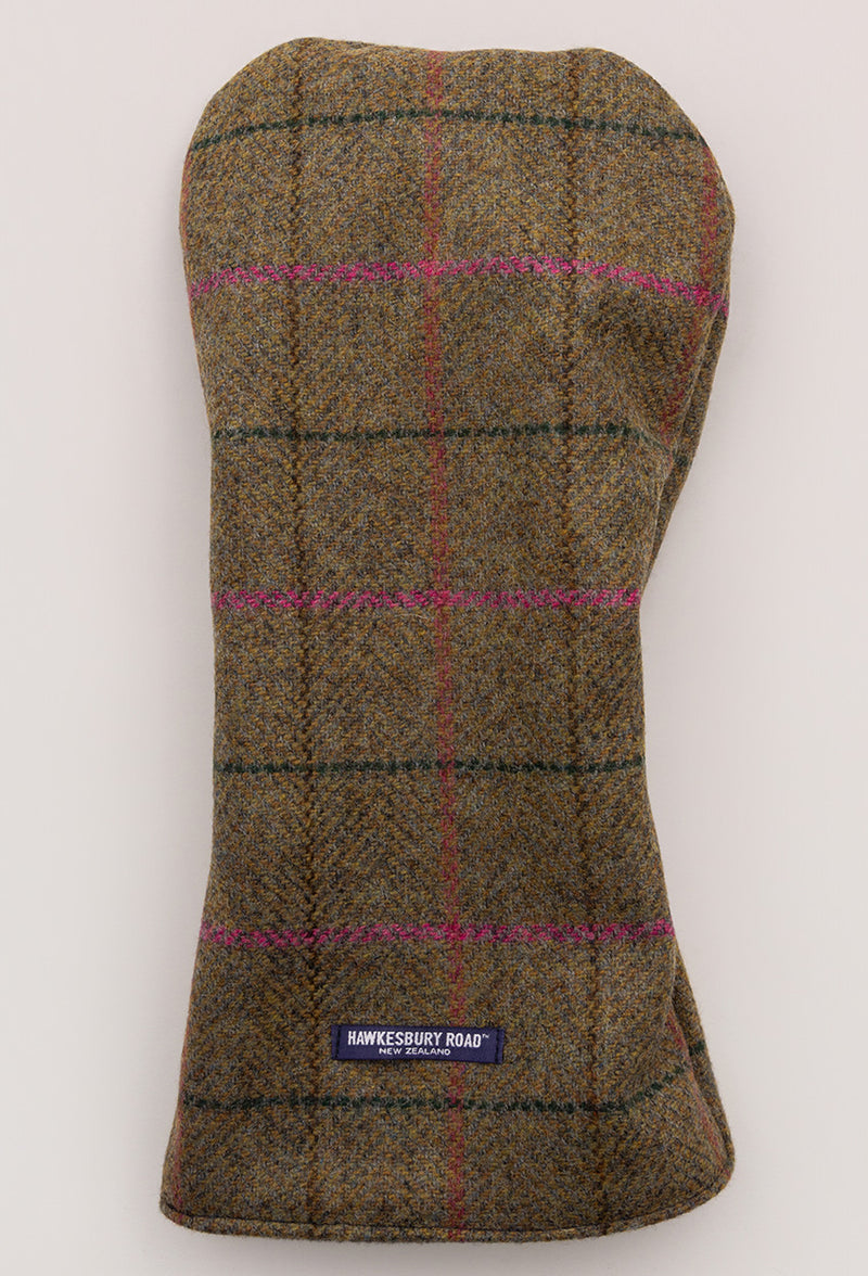 Golf Head Cover - Driver - Wool Plaid