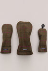 Golf Head Cover Set Of 3 - Wool Plaid