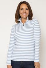1/2 Zip Cotton Turtleneck