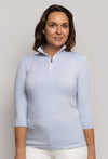 1/2 Zip Turtleneck 3/4 Sleeve