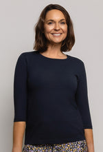 Organic Cotton Crew  3/4 Sleeve