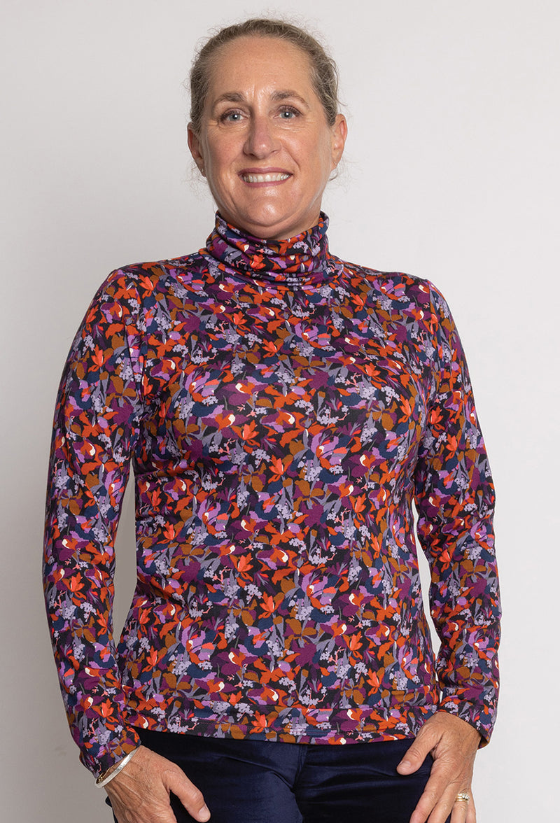 Roll Neck Top  -  Liberty Prints