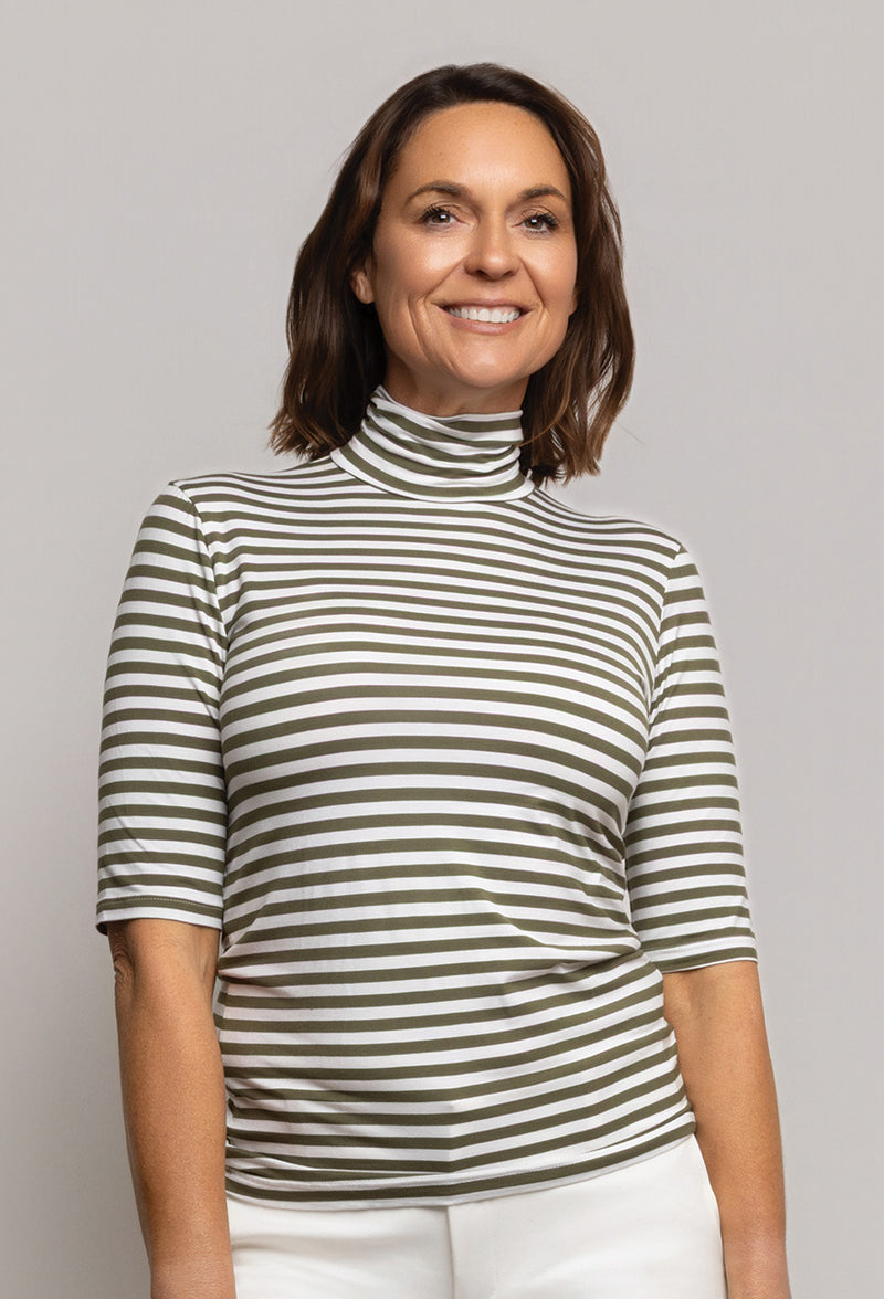 High Neck 3/4 Sleeve